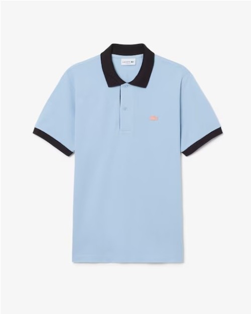 POLO LACOSTE CLASSIC FIT CONTRAST RIB