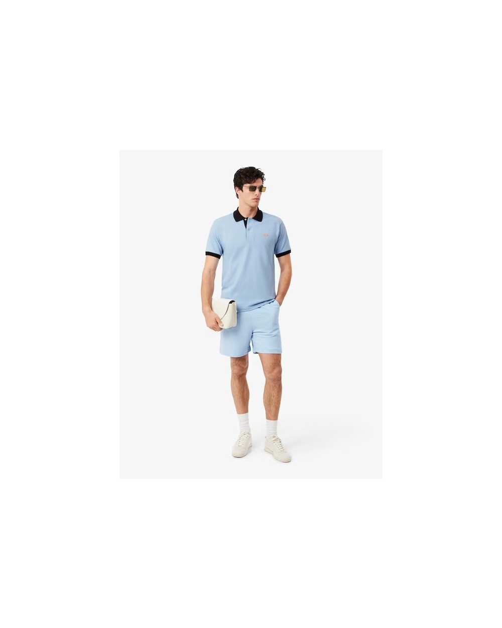 POLO LACOSTE CLASSIC FIT CONTRAST RIB
