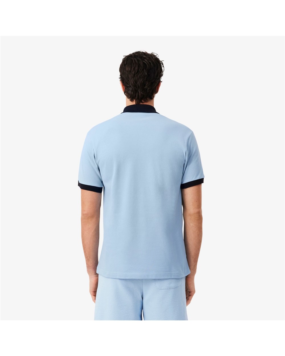POLO LACOSTE CLASSIC FIT CONTRAST RIB