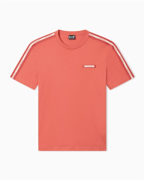 CAMISETA DE CUELLO REDONDO DE ALGODON LOGO SERIES 2