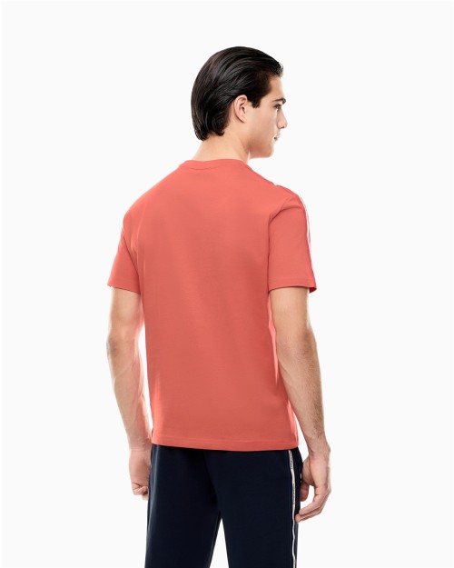 CAMISETA DE CUELLO REDONDO DE ALGODON LOGO SERIES