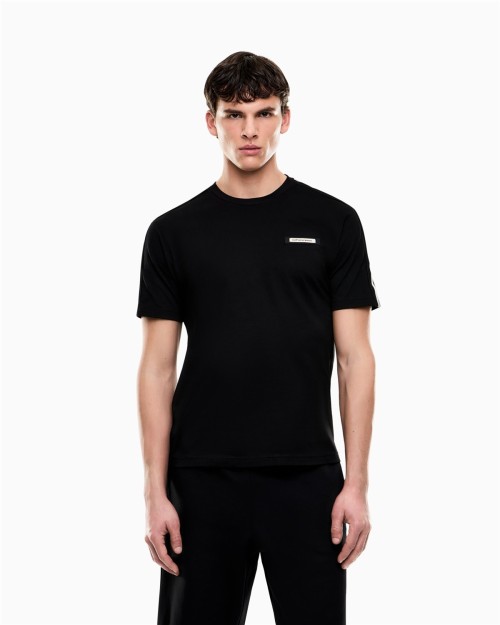 CAMISETA DE CUELLO REDONDO DE ALGODON LOGO SERIES 2