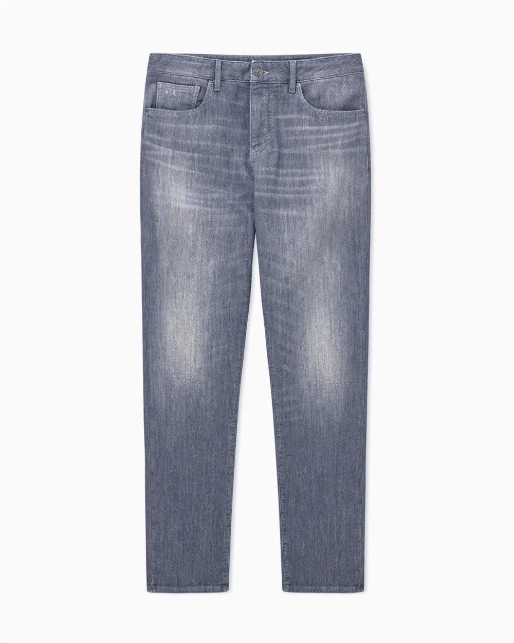 PANTALON SLIM DENIM CONFORT GRIS