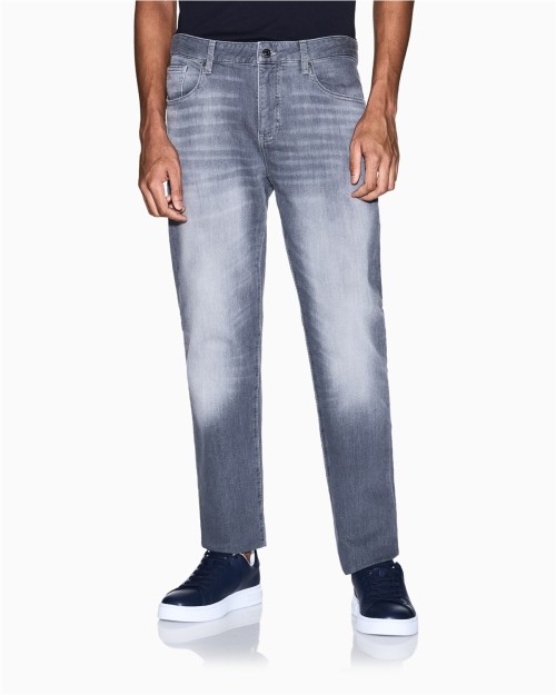 PANTALON SLIM DENIM CONFORT GRIS 2