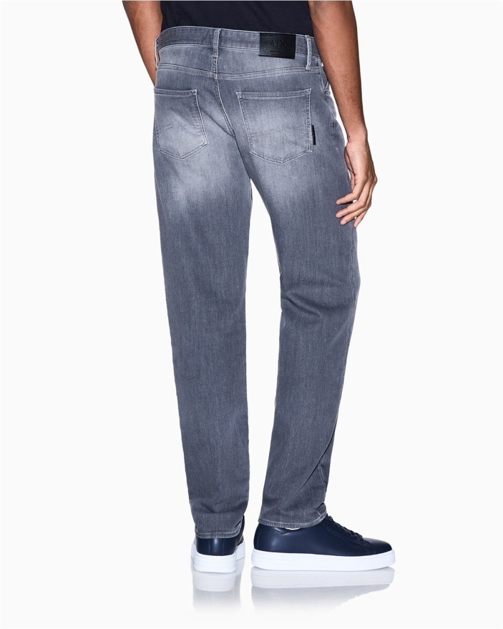 PANTALON SLIM DENIM CONFORT GRIS