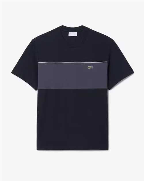 CAMISETA DE ALGODON CON BLOQUES DE COLOR