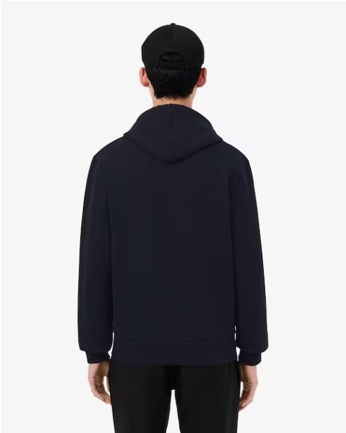 SUDADERA CON CAPUCHA Y CREMALLERA.