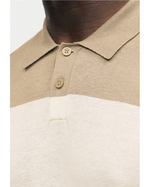 POLO LIGERO DE PUNTO DE LINO Y ALGODON