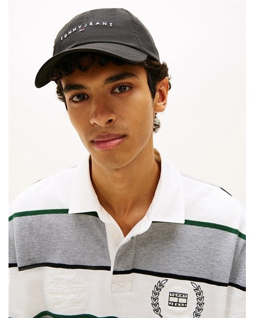 GORRA DE BEISBOL CON LOGO LINEAL BORDADO