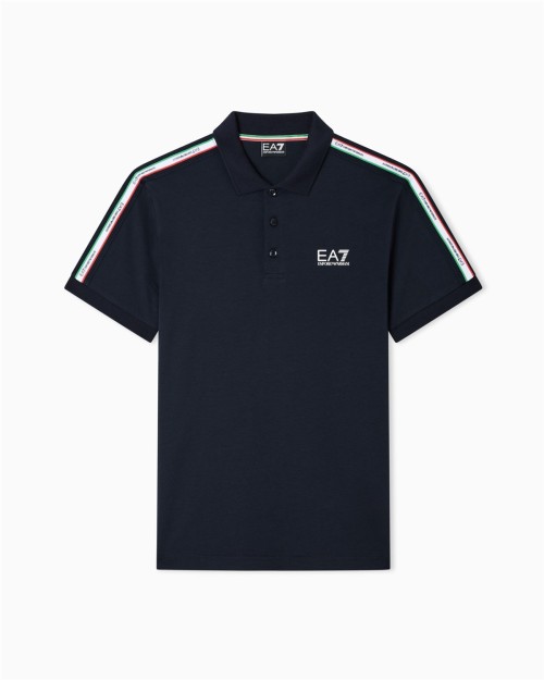 POLO EA7 EN PUNTO DE ALGODÓN ITALIAN SPIRIT HOMBRE