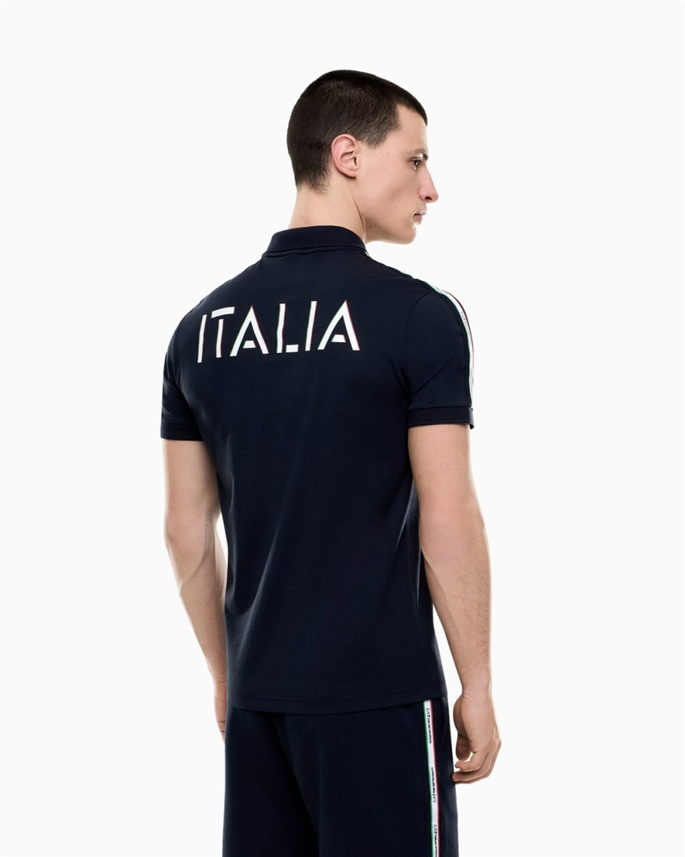 POLO EA7 EN PUNTO DE ALGODÓN ITALIAN SPIRIT HOMBRE