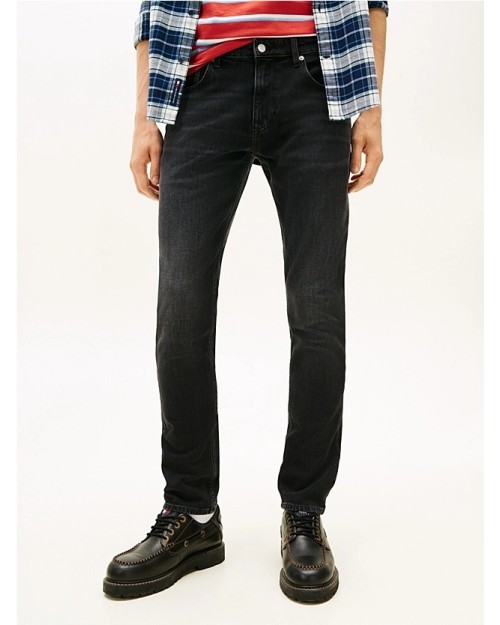 PANTALON VAQUERO SCANTON NEGROS DESTEÑIDOS 2