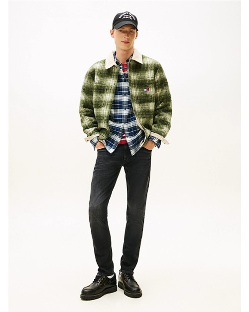 PANTALON VAQUERO SCANTON NEGROS DESTEÑIDOS