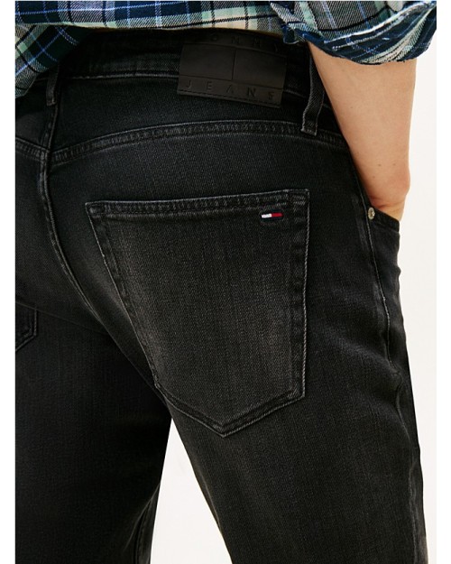 PANTALON VAQUERO SCANTON NEGROS DESTEÑIDOS