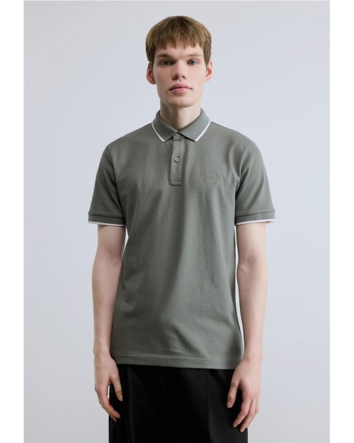 POLO SLIM FIT DE PIQUE DE ALGODON ELASTICO