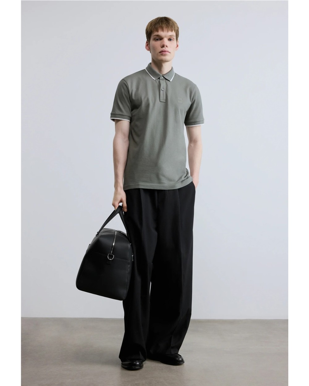 POLO SLIM FIT DE PIQUE DE ALGODON ELASTICO