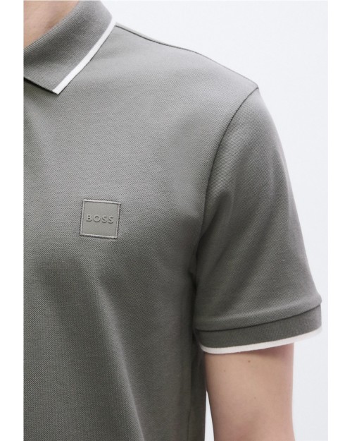 POLO SLIM FIT DE PIQUE DE ALGODON ELASTICO