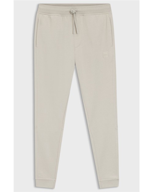 PANTALON CHANDAL DE ALGODON CON PARCHE DE LOGO
