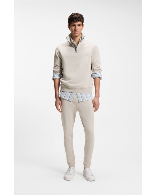 PANTALON CHANDAL DE ALGODON CON PARCHE DE LOGO