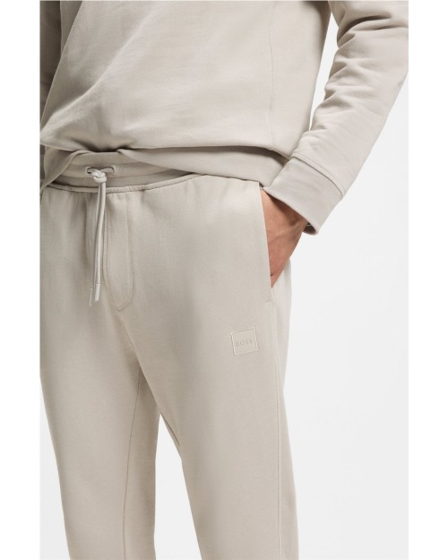 PANTALON CHANDAL DE ALGODON CON PARCHE DE LOGO