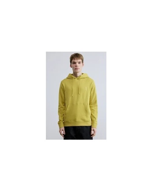 SUDADERA DE ALGODON CON CAPUCHA Y PARCHE DE LOGO