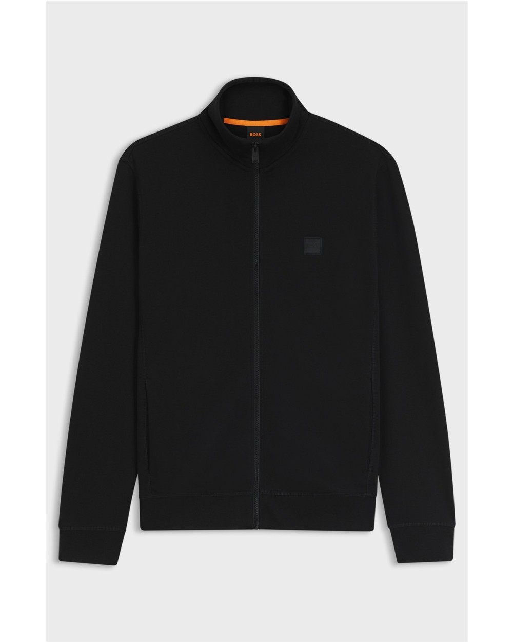 SUDADERA DE ALGODON CON CREMALLERA Y CON INSIGNIA DE LOGO