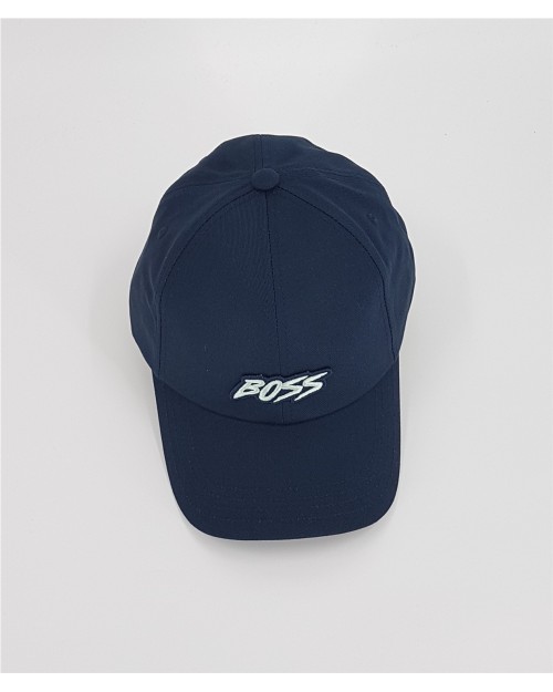 GORRA DE SARGA DE ALGODON CON LOGO BORDADO