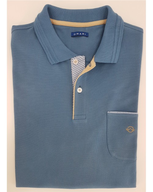 POLO M/C LISO BOLSILLO VIVO 2