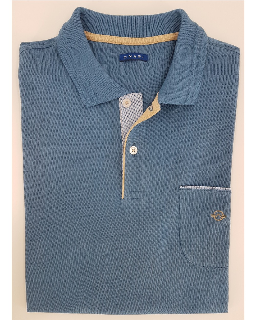 POLO M/C LISO BOLSILLO VIVO