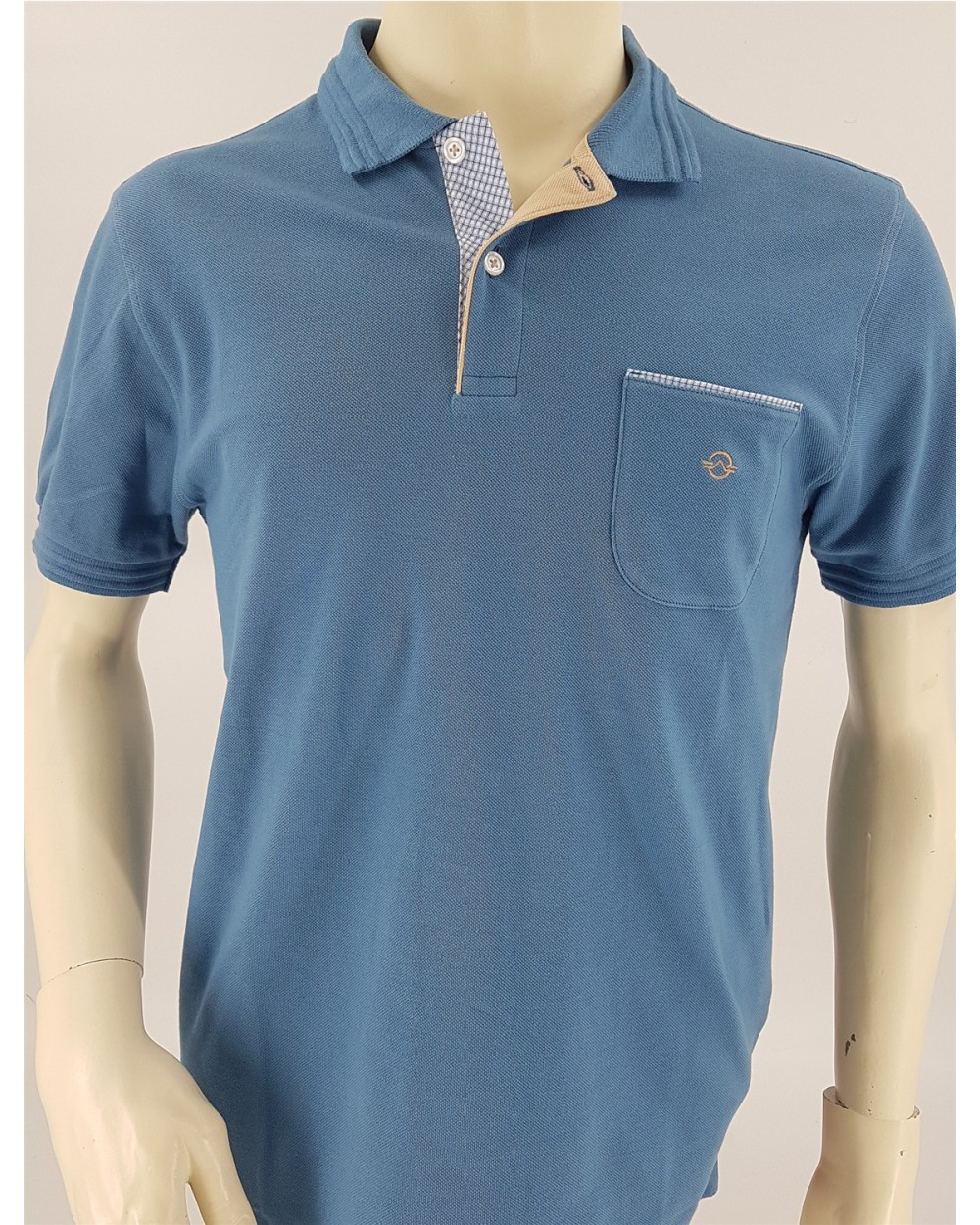 POLO M/C LISO BOLSILLO VIVO