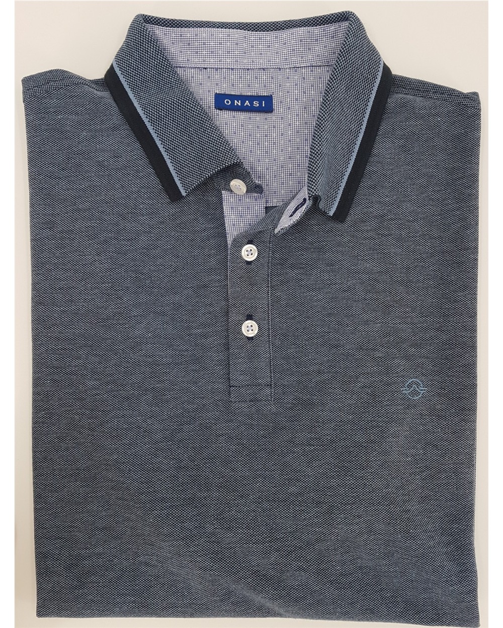 POLO DE ALGODN FALSO LISO VIVOS