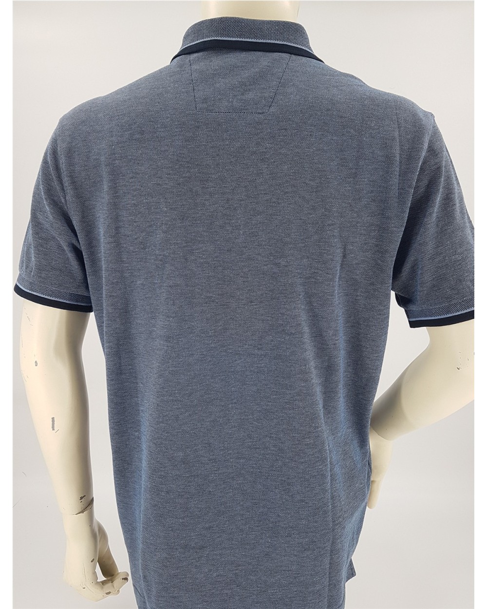 POLO DE ALGODN FALSO LISO VIVOS