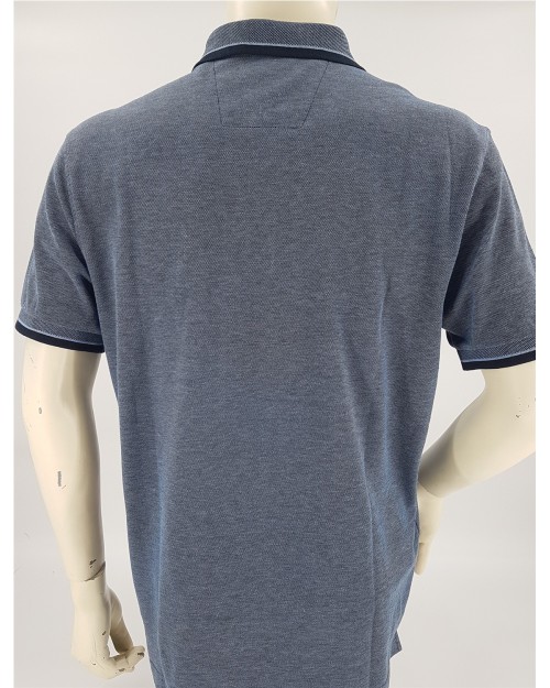 POLO DE ALGODN FALSO LISO VIVOS