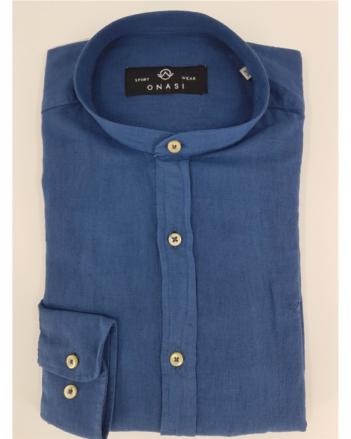 CAMISA LINO CUELLO MAO