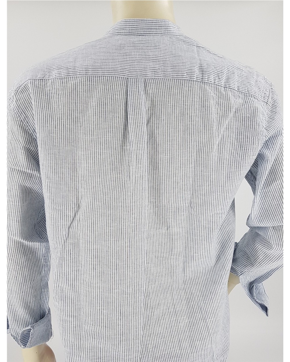 CAMISA  POLERA RAYAS CUELLO MAO