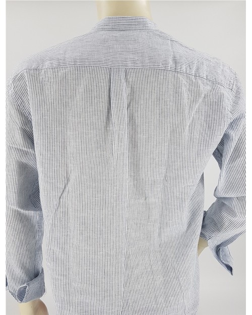 CAMISA  POLERA RAYAS CUELLO MAO