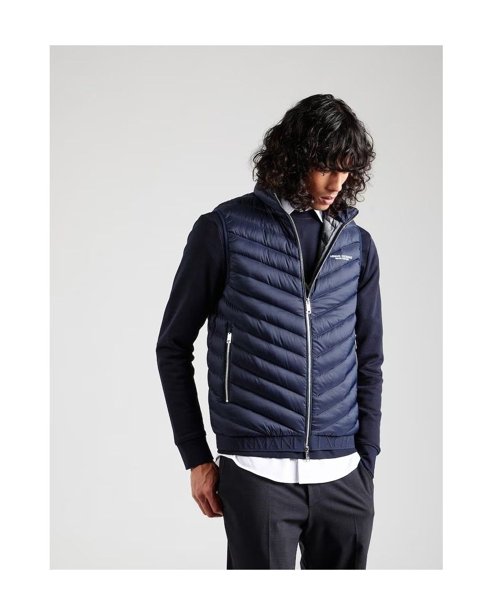 CHALECO DE PLUMAS CON CREMALLERA