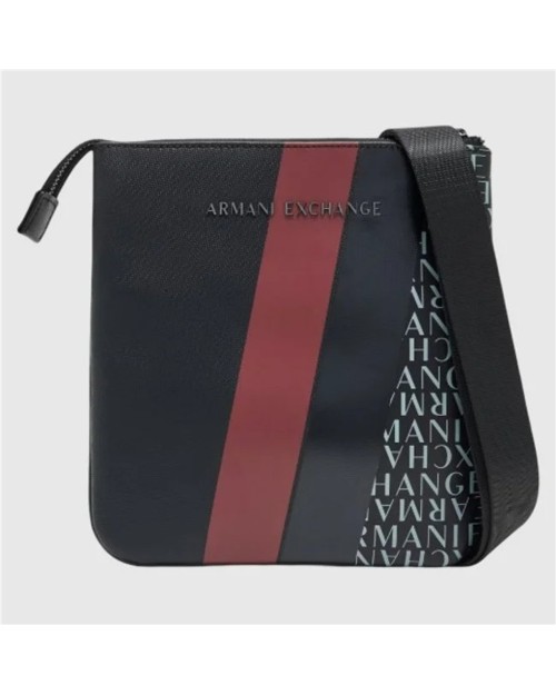 BOLSO BANDOLERA PLANO CON MONOGRAMA Y RAYAS