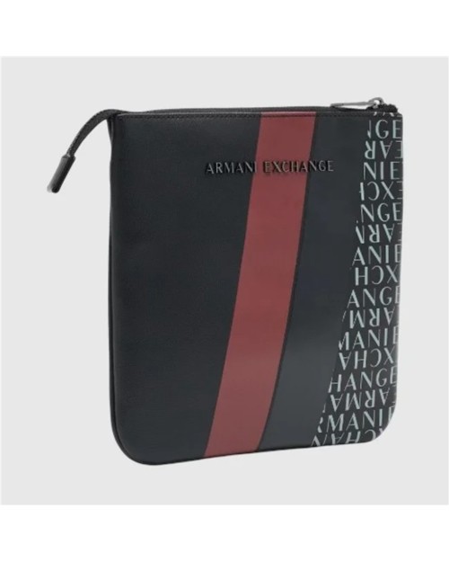 BOLSO BANDOLERA PLANO CON MONOGRAMA Y RAYAS