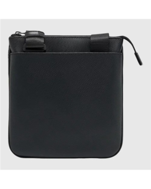 BOLSO BANDOLERA PLANO CON MONOGRAMA Y RAYAS