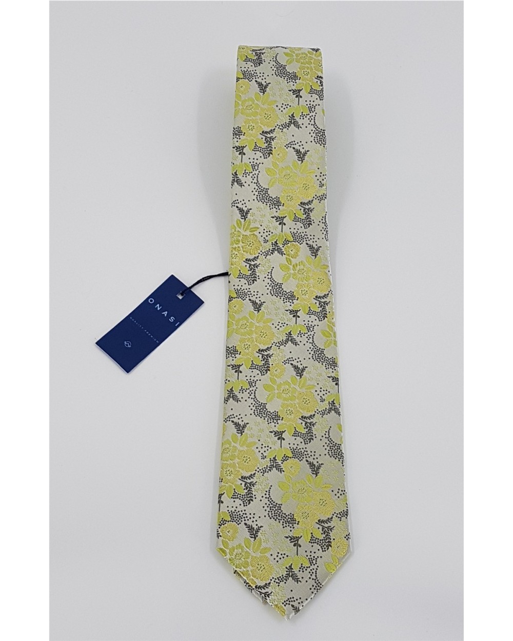 CORBATA DE SEDA CON FLORES