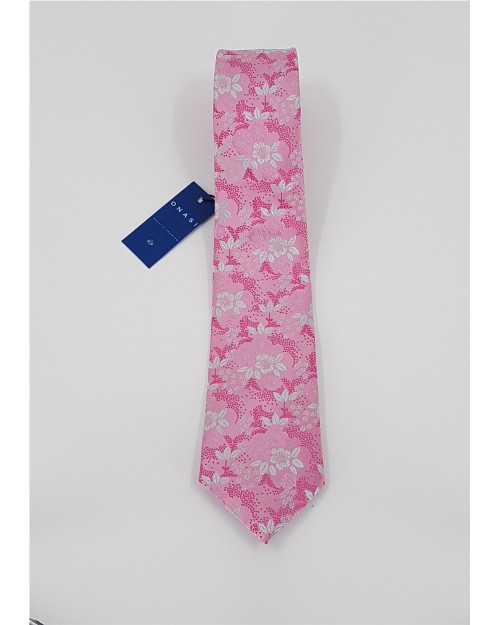CORBATA DE SEDA CON FLORES