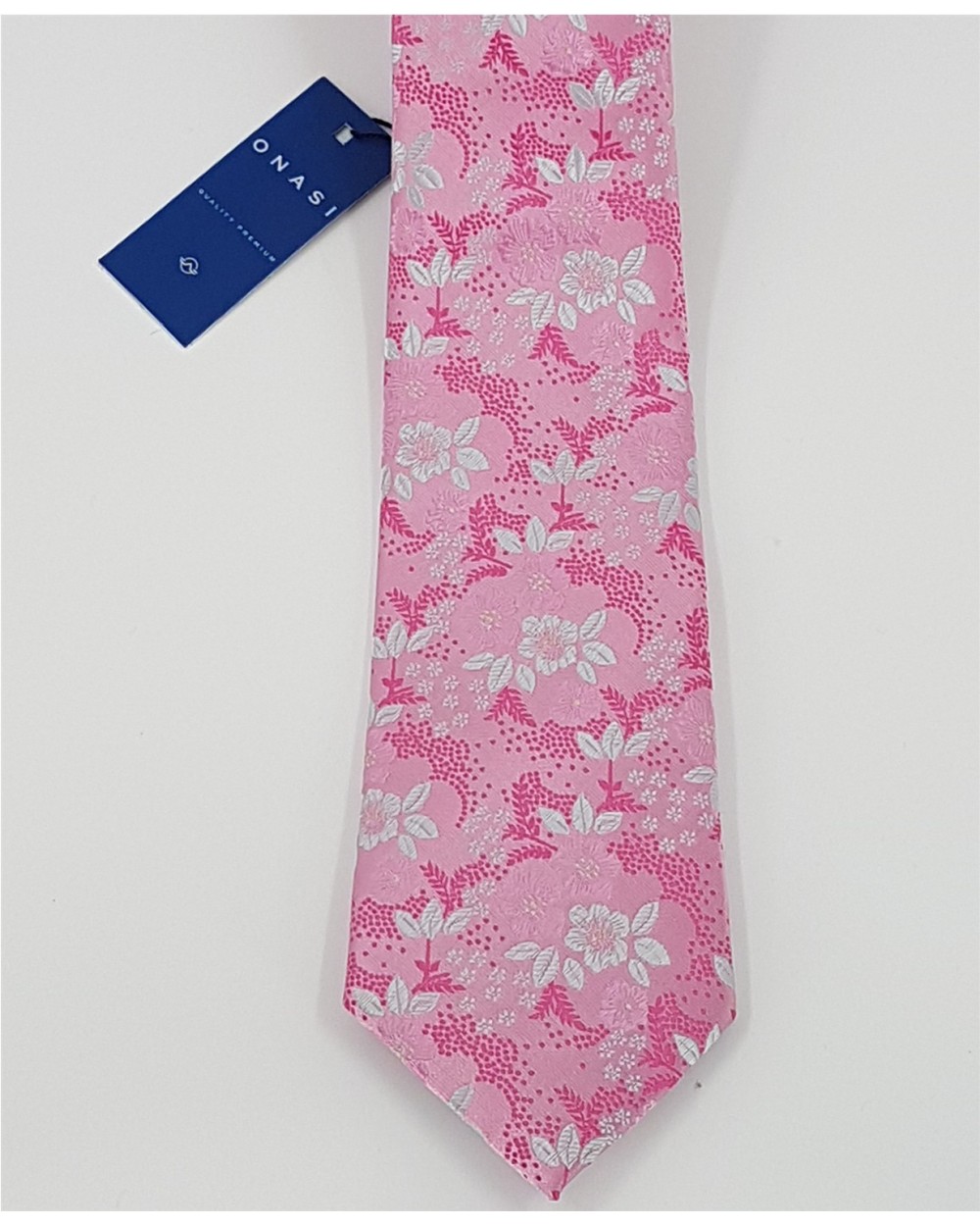 CORBATA DE SEDA CON FLORES