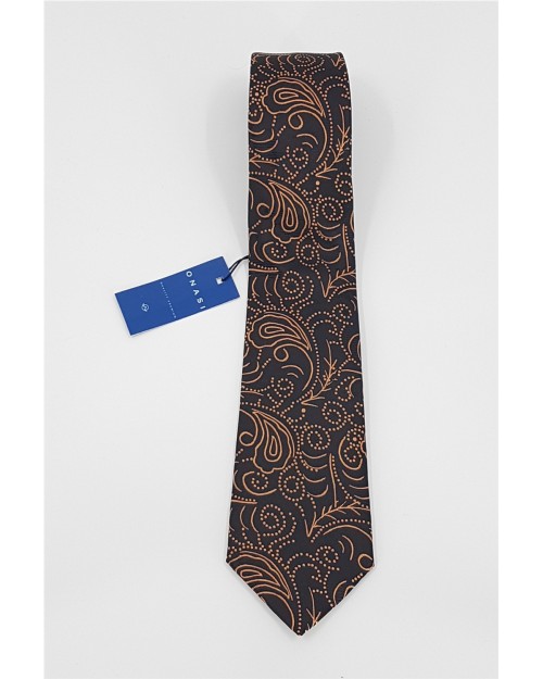 CORBATA DE SEDA CON ESTAMPADO DE CACHEMIR