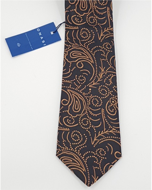 CORBATA DE SEDA CON ESTAMPADO DE CACHEMIR 2