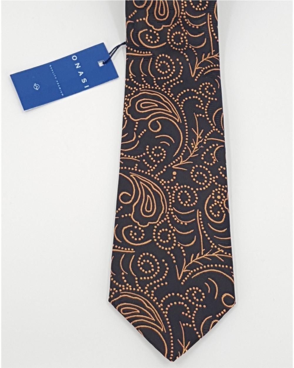 CORBATA DE SEDA CON ESTAMPADO DE CACHEMIR