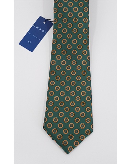 CORBATA DE SEDA CON FLORES 2