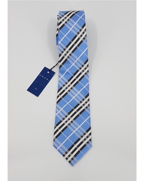 CORBATA DE SEDA DE CUADROS