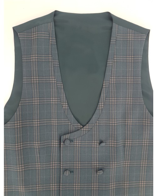 CHALECO CUADROS CRUZADO