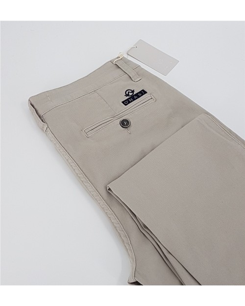 PANTALON CHINO ALGODON ELASTICO BEIG 2